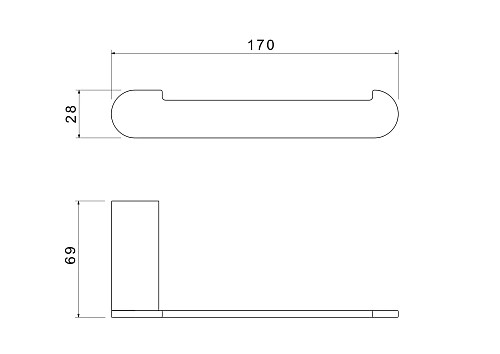 Держатель туалетной бумаги Aquatek ЛИРА AQ4408MB черный матовый Держатель туалетной бумаги Aquatek ЛИРА AQ4408MB черный матовый
