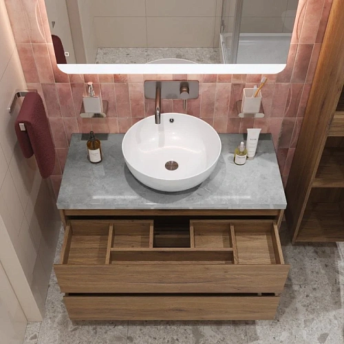 Тумба со столешницей и раковиной BelBagno KRAFT 80 kraft80rt-kepmgl-1077-set подвесная KRAFT80RT-KEPMGL-1077-SET Тумба со столешницей и раковиной BelBagno KRAFT 80 kraft80rt-kepmgl-1077-set подвесная KRAFT80RT-KEPMGL-1077-SET