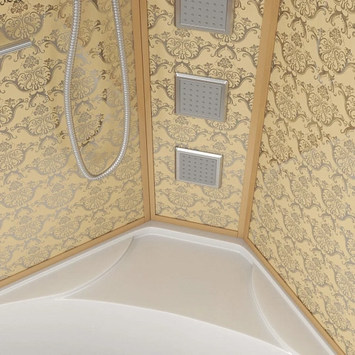 Душевая кабина Niagara Luxe NG-7744G (1200x1200х2150) высокий поддон стенки золото Душевая кабина Niagara Luxe NG-7744G (1200x1200х2150) высокий поддон стенки золото