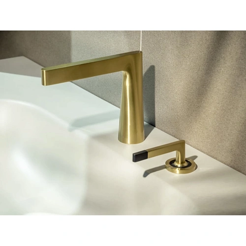 Смеситель для раковины Boheme Duo 161-MG золотой матовый Смеситель для раковины Boheme Duo 161-MG золотой матовый