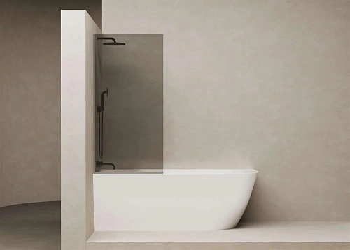 Шторка на ванну Salini ATRIO тонированное (silver) 22201S Шторка на ванну Salini ATRIO тонированное (silver) 22201S