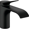 Кран Hansgrohe Vivenis 80, без сливного гарнитура 75013670, матовый черный Кран Hansgrohe Vivenis 80, без сливного гарнитура 75013670, матовый черный