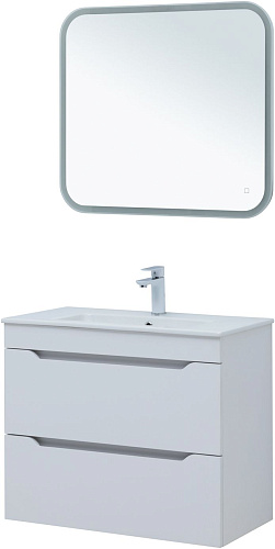 Тумба под раковину Aquanet Практика 80 00347965 белый глянец Тумба под раковину Aquanet Практика 80 00347965 белый глянец