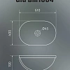Раковина Gid Bm1004 72202 встраиваемая сверху черная матовая 61x40x19 Раковина Gid Bm1004 72202 встраиваемая сверху черная матовая 61x40x19