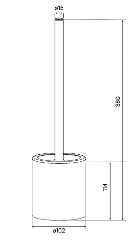 Ершик для унитаза IDDIS 02 (BRU02POi47) Ершик для унитаза IDDIS 02 (BRU02POi47)