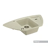 Кухонная мойка Aquaton Лория 1A715032LR240 из литого мрамора, угловая, жемчуг Кухонная мойка Aquaton Лория 1A715032LR240 из литого мрамора, угловая, жемчуг