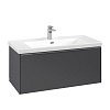 Картинка анонса товара «тумба под раковину villeroy &amp; boch subway 3.0 graphite / graphite c56900vr»