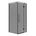 Душевой уголок Niagara Nova NG-2832-34BLACK (100x100x195) квадратная, распашнаячерный матовый, стекло тониров Душевой уголок Niagara Nova NG-2832-34BLACK (100x100x195) квадратная, распашнаячерный матовый, стекло тониров