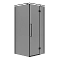 Душевой уголок Niagara Nova NG-2832-34BLACK (100x100x195) квадратная, распашнаячерный матовый, стекло тониров Душевой уголок Niagara Nova NG-2832-34BLACK (100x100x195) квадратная, распашнаячерный матовый, стекло тониров