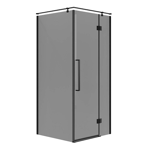 Душевой уголок Niagara Nova NG-2832-34BLACK (100x100x195) квадратная, распашнаячерный матовый, стекло тониров Душевой уголок Niagara Nova NG-2832-34BLACK (100x100x195) квадратная, распашнаячерный матовый, стекло тониров