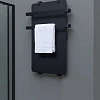 Полотенцесушитель электрический Allen Brau Infinity 80x44 00325636 с рейлингом 2.0 и креплением, черный матовый Полотенцесушитель электрический Allen Brau Infinity 80x44 00325636 с рейлингом 2.0 и креплением, черный матовый
