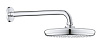 Картинка анонса товара «верхний душ grohe tempesta 210 с душевым кронштейном 286 мм, хром (26411000)»
