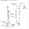 Душевая система Remer Elegance EQ32A8MPMD30 термостатическая Душевая система Remer Elegance EQ32A8MPMD30 термостатическая