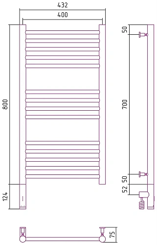 Полотенцесушитель электрический Сунержа Богема 3.0 прямая 800х400 МЭМ левый 05-5804-8040 Состаренная Полотенцесушитель электрический Сунержа Богема 3.0 прямая 800х400 МЭМ левый 05-5804-8040 Состаренная