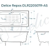 Ванна чугунная Delice Repos 150х70 DLR220507RB-AS с черными матовыми ручками и антискользящим покрытием Ванна чугунная Delice Repos 150х70 DLR220507RB-AS с черными матовыми ручками и антискользящим покрытием
