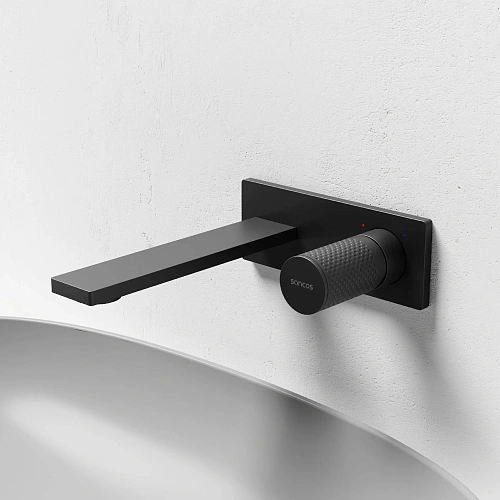 Смеситель для раковины Sancos Nexus SC9013MB с внутренней частью, черный матовый Смеситель для раковины Sancos Nexus SC9013MB с внутренней частью, черный матовый