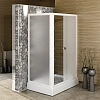 Душевой уголок Radomir Верчелли 1-03-1-1-0-0120 левый, стекло прозрачное, поддон с каркасом и сифоном, профиль белый