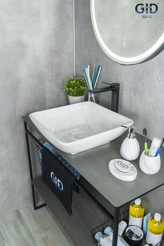 Раковина Gid Mnc184 54421 накладная под камень глянцевая 41,5x41,5x13,5 Раковина Gid Mnc184 54421 накладная под камень глянцевая 41,5x41,5x13,5