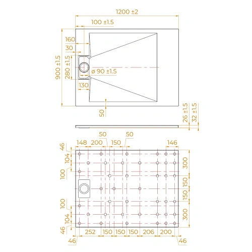 Душевой поддон RGW SMC TUS-B 900x1200 мм 553702912-04 прямоугольный черный Душевой поддон RGW SMC TUS-B 900x1200 мм 553702912-04 прямоугольный черный