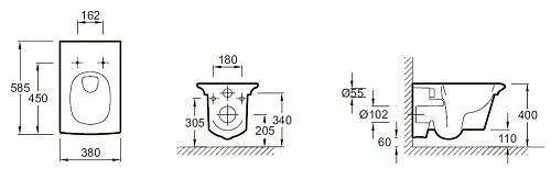 Унитаз подвесной Jacob Delafon Stillness E1303-00 с сиденьем микролифт Унитаз подвесной Jacob Delafon Stillness E1303-00 с сиденьем микролифт