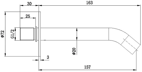 Излив Allen Brau Priority 5.31A18-00 хром Излив Allen Brau Priority 5.31A18-00 хром