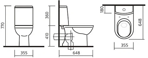 Унитаз напольный SANITA LUXE NEXT LUXE SLIM WC.CC/Next/2-SlimDM/WHT.G/S1 Унитаз напольный SANITA LUXE NEXT LUXE SLIM WC.CC/Next/2-SlimDM/WHT.G/S1