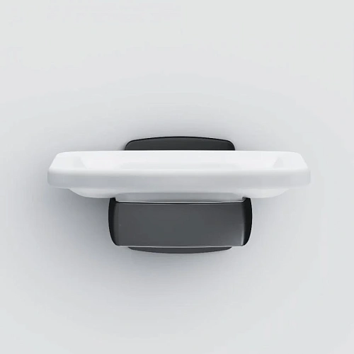 Мыльница AM.PM Gem A9034222 стеклянная черный Мыльница AM.PM Gem A9034222 стеклянная черный