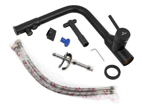 Смеситель для кухни Kaiser 13044-9 черный матовый с фильтром Барьер Эксперт Slim Классик. БР13044-9 Смеситель для кухни Kaiser 13044-9 черный матовый с фильтром Барьер Эксперт Slim Классик. БР13044-9