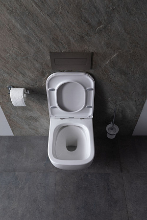 Унитаз подвесной Allen Brau Infinity 4.21004.20 с крышкой, белый глянец