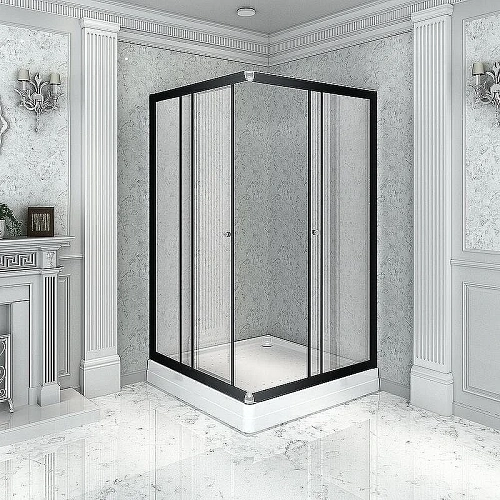 Душевой уголок Radomir Дрим 100х110 1-03-6-2-0-1230 прямоугольный, правый, стекло прозрачное, поддон с каркасом и сифоном, профиль черный Душевой уголок Radomir Дрим 100х110 1-03-6-2-0-1230 прямоугольный, правый, стекло прозрачное, поддон с каркасом и сифоном, профиль черный