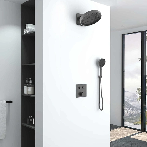 Душевая система Vincea Inspire VSFW-421I3GM встраиваемый, вороненая сталь Душевая система Vincea Inspire VSFW-421I3GM встраиваемый, вороненая сталь