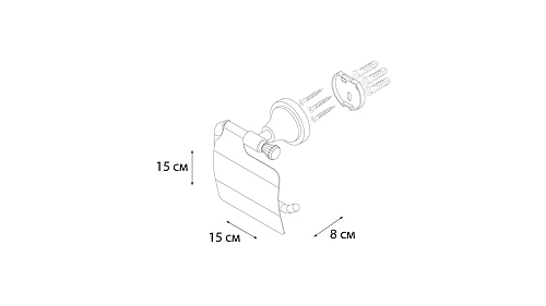 Держатель туалетной бумаги Fixsen Crystal SF-35010A Держатель туалетной бумаги Fixsen Crystal SF-35010A