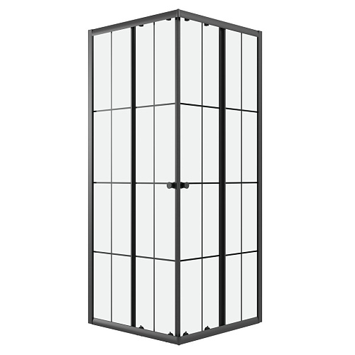 Душевой уголок Niagara Eco NG-1009-14QKL (90x90x190) квадратная, раздвиж, профиль черный, стекло КЛЕТКА (4мм) Душевой уголок Niagara Eco NG-1009-14QKL (90x90x190) квадратная, раздвиж, профиль черный, стекло КЛЕТКА (4мм)