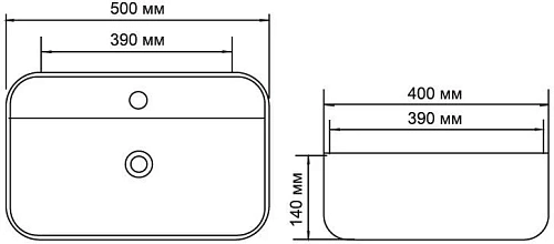 Раковина Aquanet Soul-2-MB 50 накладная, черная матовая SOUL-2-MB Раковина Aquanet Soul-2-MB 50 накладная, черная матовая SOUL-2-MB