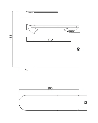Смеситель для раковины Orange BERNI M09-021cr Смеситель для раковины Orange BERNI M09-021cr