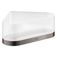 Полка GROHE Selection, угловая с держателем, темный графит глянец (41038A00) Полка GROHE Selection, угловая с держателем, темный графит глянец (41038A00)