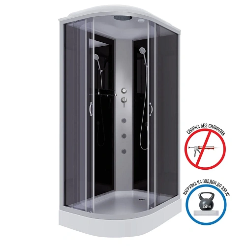 Душевая кабина Niagara Classic NG-3512-14RG (1200х800х2150) низкий поддон (13см) стекло тонированное 35121433RG Душевая кабина Niagara Classic NG-3512-14RG (1200х800х2150) низкий поддон (13см) стекло тонированное 35121433RG