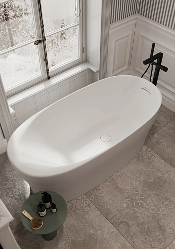 Ванна из искусственного камня Allen Brau Solid Stone Krion Neo XL 180x80 2.35002.21 Ванна из искусственного камня Allen Brau Solid Stone Krion Neo XL 180x80 2.35002.21