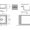 Кухонная мойка GranFest Standart S-615 K чер черный Кухонная мойка GranFest Standart S-615 K чер черный
