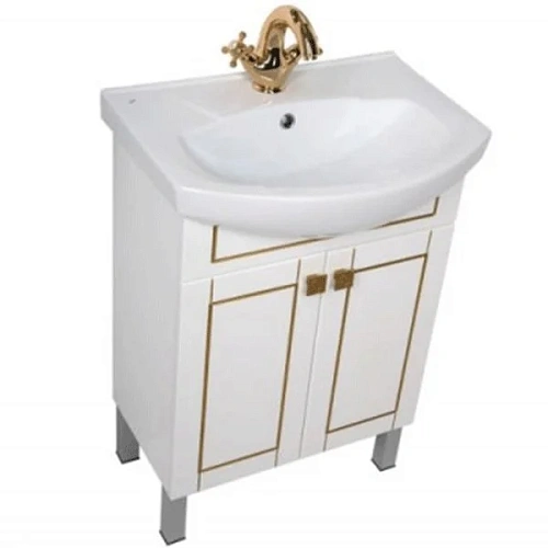 Комплект мебели Aquanet Честер 60 белый/золото 00186335 Комплект мебели Aquanet Честер 60 белый/золото 00186335