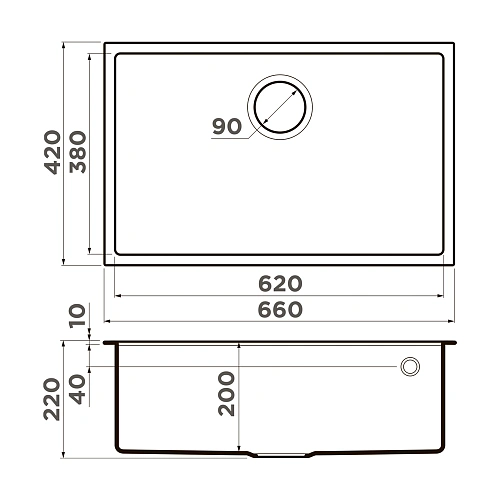 Кухонная мойка Omoikiri Tedori 66-U-BE Tetogranit/ваниль 4993973 Кухонная мойка Omoikiri Tedori 66-U-BE Tetogranit/ваниль 4993973