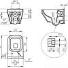 Унитаз подвесной Cersanit CREA SQUARE (A64823) Clean On DPL EO slim LP 64823 с сиденьем Унитаз подвесной Cersanit CREA SQUARE (A64823) Clean On DPL EO slim LP 64823 с сиденьем