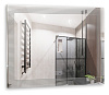 Зеркало Silver mirrors Barcode 1000х800 бесконтактный сенсор LED-00002910