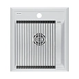 Кухонная мойка Paulmark STEPIA 45 с ролл-матом STEP брашированная PM114651-WH+R375-BS Кухонная мойка Paulmark STEPIA 45 с ролл-матом STEP брашированная PM114651-WH+R375-BS
