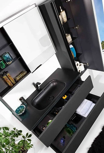 Тумба под раковину Armadi Art Vallessi 837-080-A mat 80x46cm АНТРАЦИТ мат Тумба под раковину Armadi Art Vallessi 837-080-A mat 80x46cm АНТРАЦИТ мат