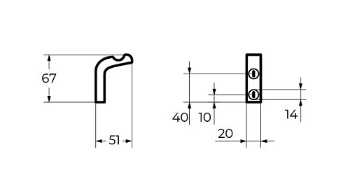 Крючок CEZARES ULTIMA CZR-F-8933 хром Крючок CEZARES ULTIMA CZR-F-8933 хром