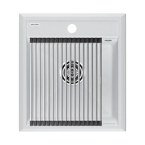 Кухонная мойка Paulmark STEPIA 45 с ролл-матом STEP брашированная PM114651-WH+R375-BS Кухонная мойка Paulmark STEPIA 45 с ролл-матом STEP брашированная PM114651-WH+R375-BS