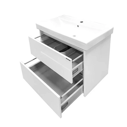 Тумба раковина Comforty Дублин-75 00004137103 белый глянец раковина Comforty 8057 Тумба раковина Comforty Дублин-75 00004137103 белый глянец раковина Comforty 8057