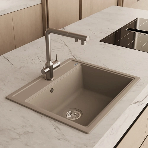 Кухонная мойка ABBER Quarz AQ2902S песочный Кухонная мойка ABBER Quarz AQ2902S песочный