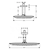 Верхний душ hansgrohe PuraVida 27390400 Верхний душ hansgrohe PuraVida 27390400